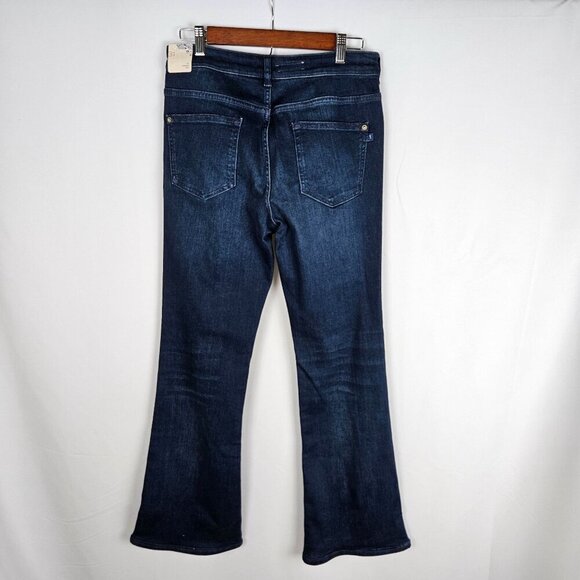 NEW Anthropologie's Pilcro Demilune Boot Jeans Size 31 Darker Wash Cowgirl - Picture 8 of 16